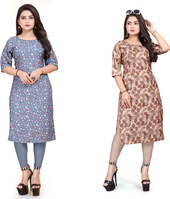 PAFASHION Women Printed A-line Kurta(Multicolor)