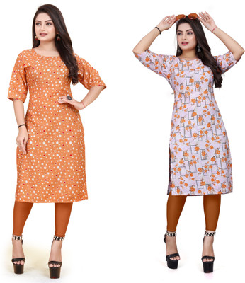 VAISALICREATION Women Printed A-line Kurta(Multicolor)
