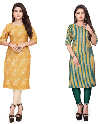 PAFASHION Women Printed A-line Kurta(Multicolor)
