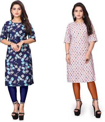 JAYA DESIGNER Women Printed A-line Kurta(Multicolor)