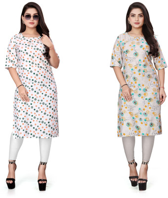 JAYA DESIGNER Women Printed A-line Kurta(Multicolor)