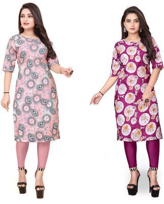 JAYA DESIGNER Women Printed A-line Kurta(Multicolor)