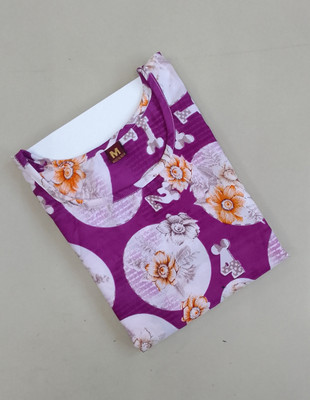 ANITA LYCRA Women Printed A-line Kurta(Multicolor)