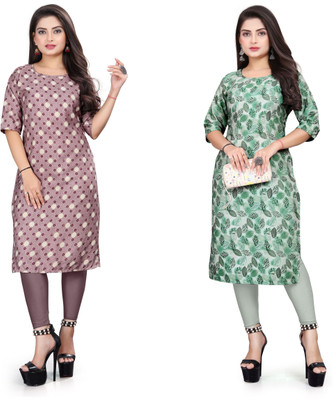 HARISH TEXTILE Women Printed A-line Kurta(Multicolor)