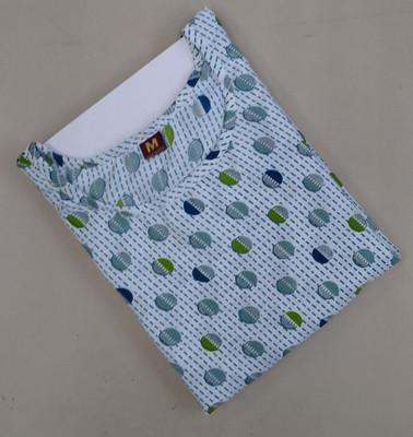 JAYA DESIGNER Women Printed A-line Kurta(Light Blue)