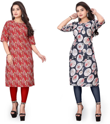 Vishwa Collection Mall Women Printed A-line Kurta(Multicolor)