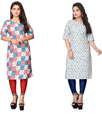 JAYA DESIGNER Women Printed A-line Kurta(Multicolor)