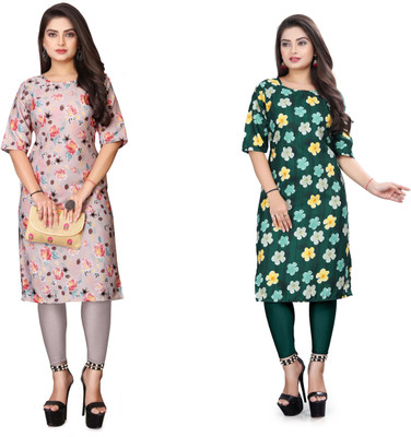 JAYA DESIGNER Women Printed A-line Kurta(Multicolor)