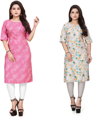 JAYA DESIGNER Women Printed A-line Kurta(Multicolor)
