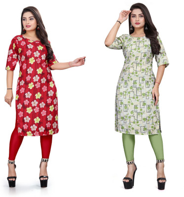DB COLLECTION Women Printed A-line Kurta(Multicolor)