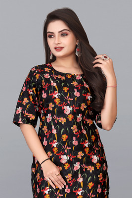 JAYA DESIGNER Women Printed A-line Kurta(Multicolor)