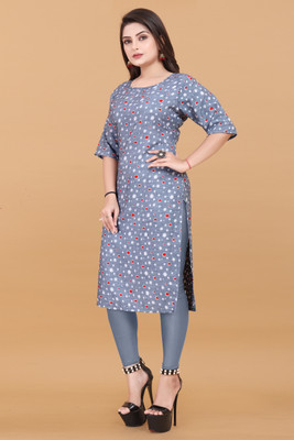 KNG TEXTILE Women Printed A-line Kurta(Multicolor)