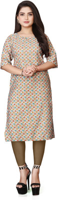 TITHIGARMENT Women Printed A-line Kurta(Multicolor)