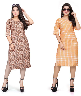 PAFASHION Women Printed A-line Kurta(Multicolor)