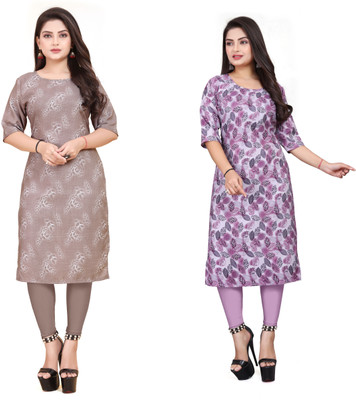 PAFASHION Women Printed A-line Kurta(Multicolor)