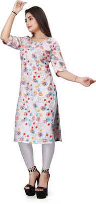 SANJUGARMENT Women Printed A-line Kurta(Multicolor)