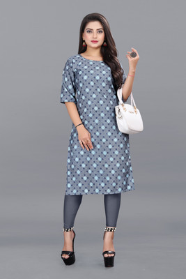 RIDDHI COLLECTION MALL Women Printed A-line Kurta(Multicolor)