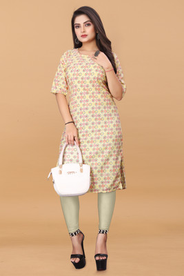 HARISH TEXTILE Women Printed A-line Kurta(Multicolor)