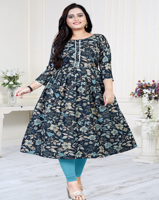 Parwati Creation Anarkali Gown(Dark Blue)