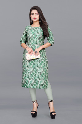 KURTIFABRIC Women Printed A-line Kurta(Multicolor)