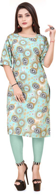 WOMENSILKFABRIC Women Printed A-line Kurta(Multicolor)