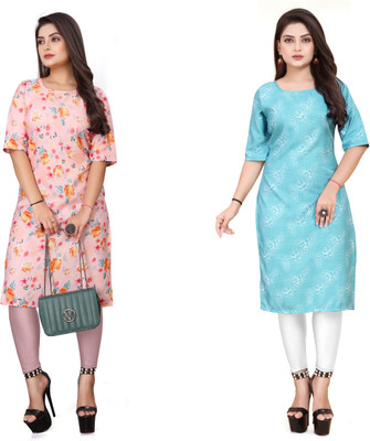 Rd fashion Women Printed A-line Kurta(Multicolor)