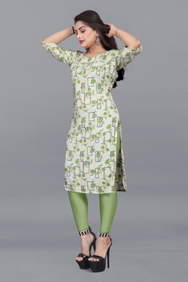 ANITA LYCRA Women Printed A-line Kurta(Multicolor)