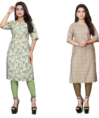 Jayshree Fab Women Printed A-line Kurta(Multicolor)