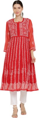 FIIZA Anarkali Gown(Red)