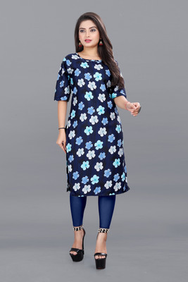 KNG TEXTILE Women Printed A-line Kurta(Multicolor)