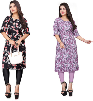 JAYA DESIGNER Women Printed A-line Kurta(Multicolor)