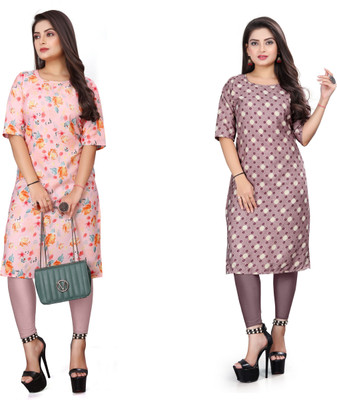 Vishwa Collection Mall Women Printed A-line Kurta(Multicolor)