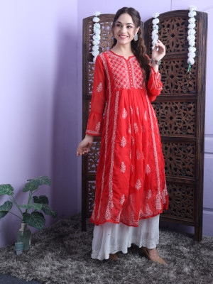 FIIZA Flared/A-line Gown(Red)