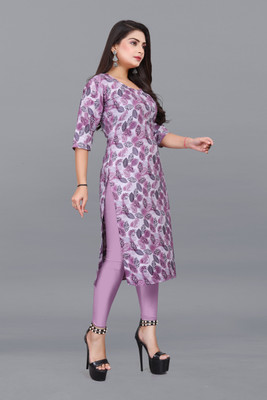 ANITA LYCRA Women Printed A-line Kurta(Multicolor)