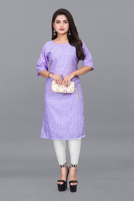 RIDDHI COLLECTION MALL Women Printed A-line Kurta(Multicolor)