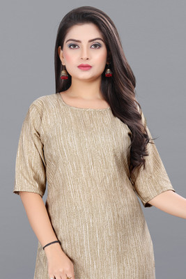 Vishwa Collection Mall Women Striped A-line Kurta(Multicolor)