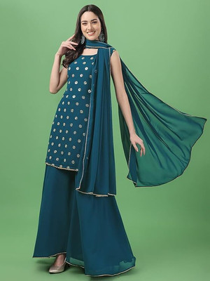 PARROT ENTERPRISE Women Kurta Sharara Dupatta Set