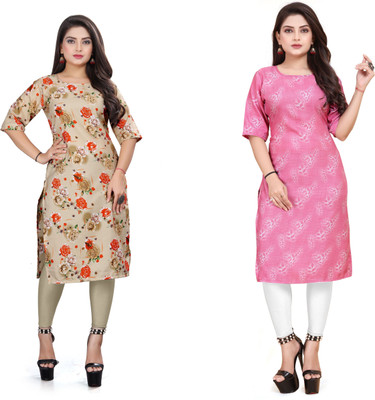 Vishwa Collection Mall Women Printed A-line Kurta(Multicolor)
