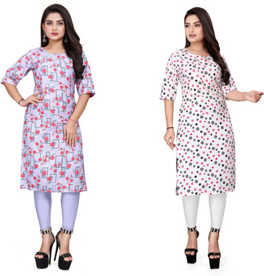 RIDDHI COLLECTION MALL Women Printed A-line Kurta(Multicolor)
