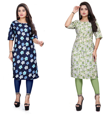 DB COLLECTION Women Printed A-line Kurta(Multicolor)