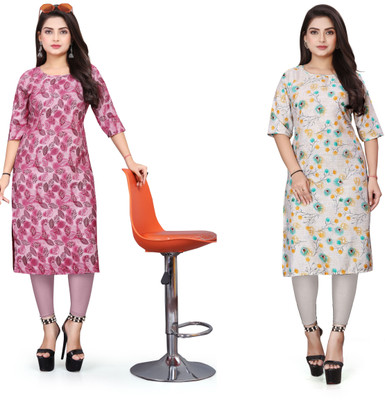 Jayshree Fab Women Printed A-line Kurta(Multicolor)
