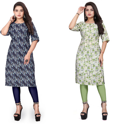 PAFASHION Women Printed A-line Kurta(Multicolor)
