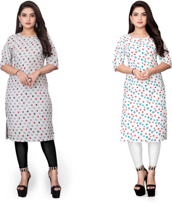 deshmi fashion Women Printed A-line Kurta(Multicolor)