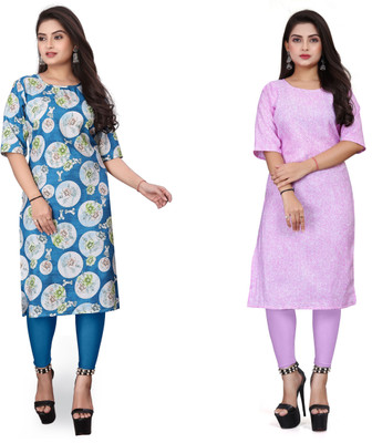 PAFASHION Women Printed A-line Kurta(Multicolor)