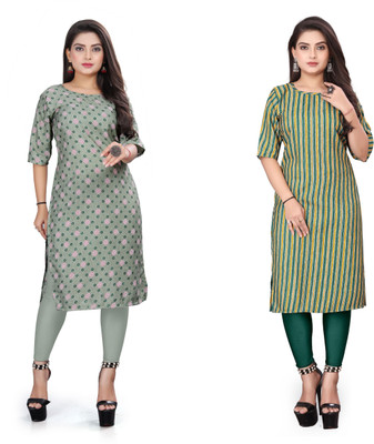 DB COLLECTION Women Printed A-line Kurta(Multicolor)
