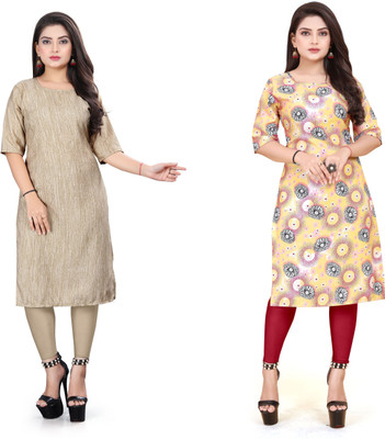 deshmi fashion Women Printed A-line Kurta(Multicolor)