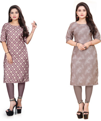 DB COLLECTION Women Printed Straight Kurta(Multicolor)