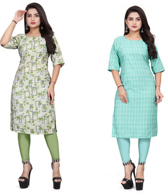 PAFASHION Women Printed A-line Kurta(Multicolor)