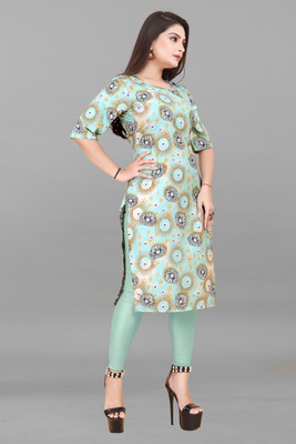 ANITA LYCRA Women Printed A-line Kurta(Multicolor)