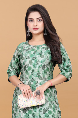Sonali Impex Women Printed Straight Kurta(Multicolor)